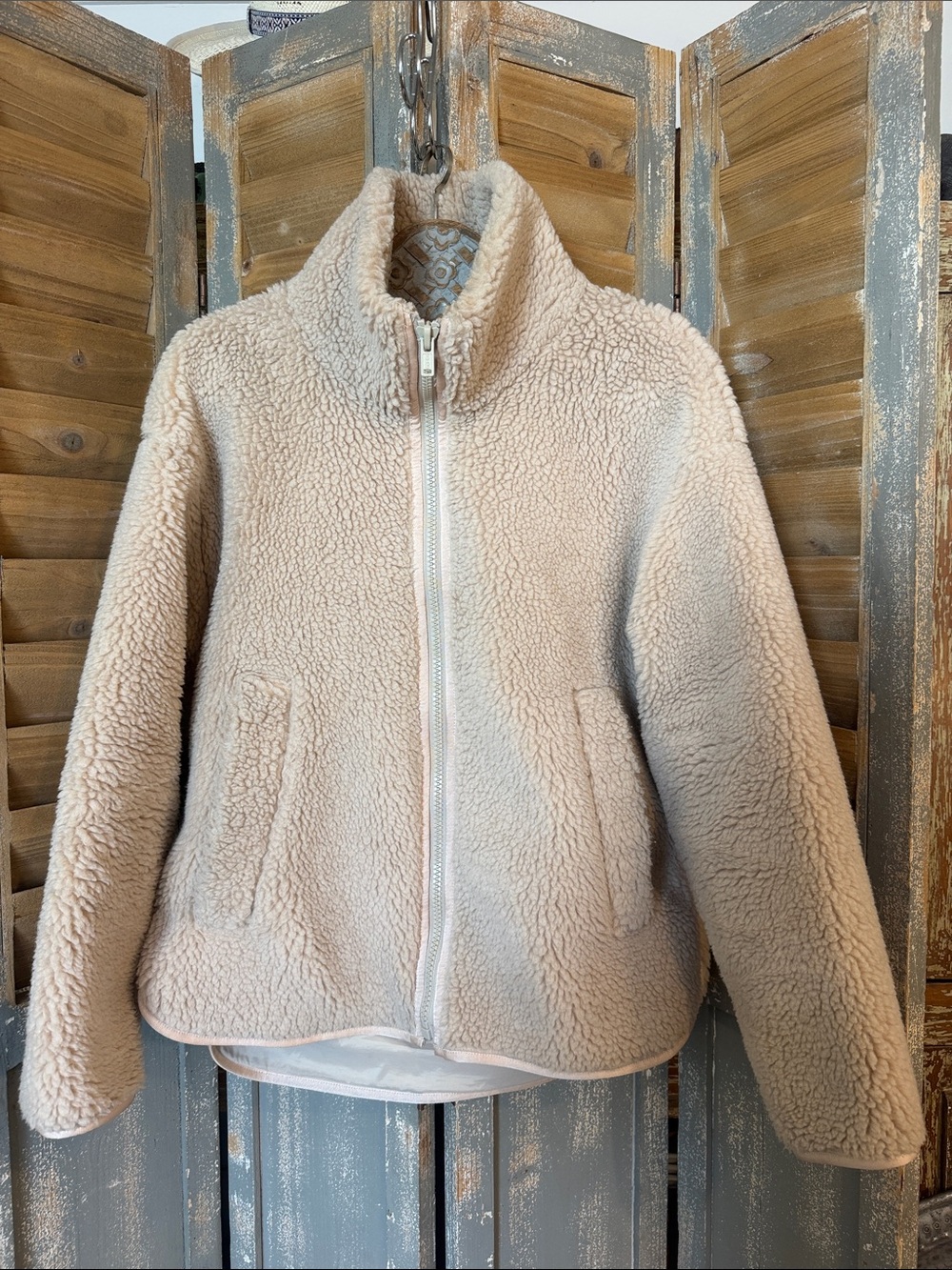 Citizens Of Humanity Tasha Sherpa Style Teddy Jacket Zip up Women size S